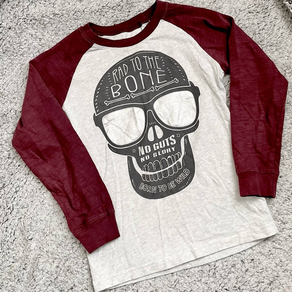 Carter’s Rad to the Bone Skull Ringer Tee